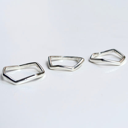 Silver925 plain ring 50