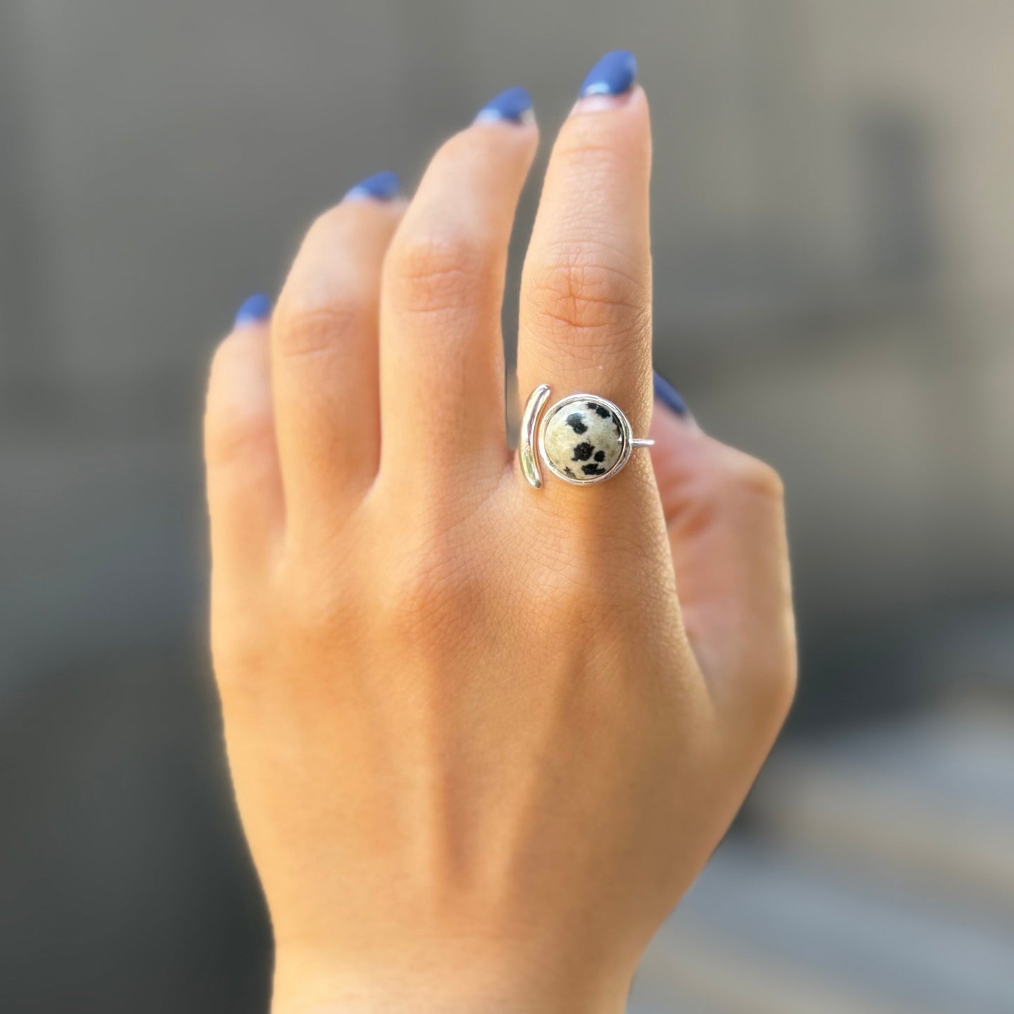 Moon design ring 10