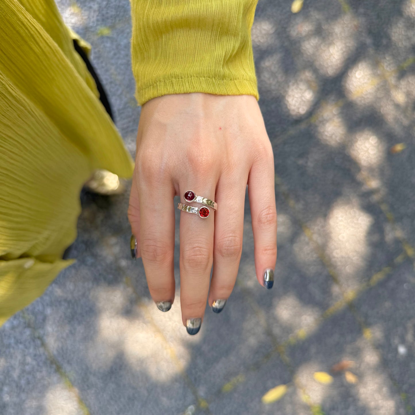 Heart 2stone ring 29