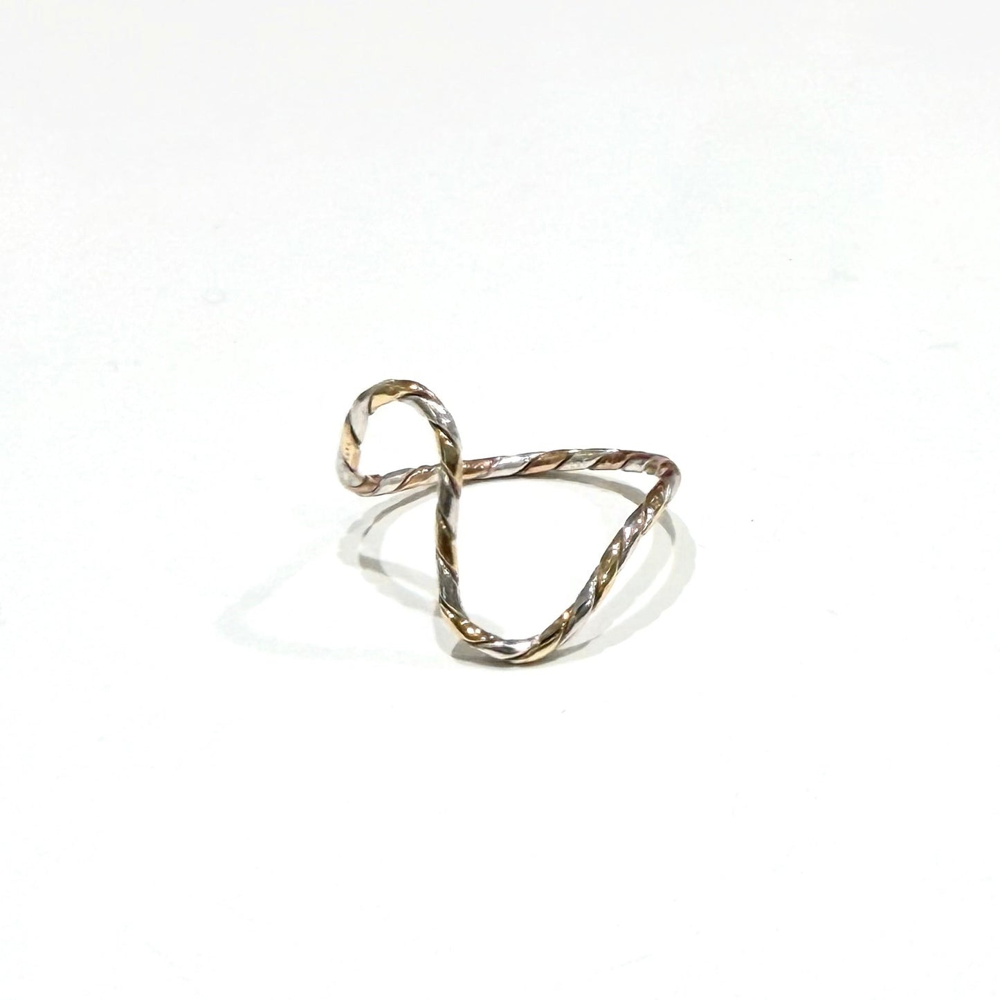 Silver925×Brass plain ring 9