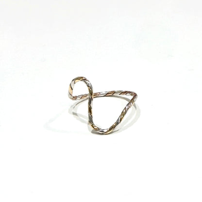 Silver925×Brass plain ring 9