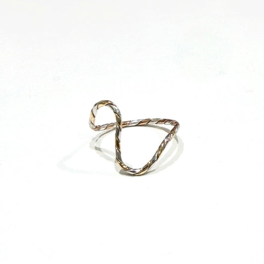 Silver925×Brass plain ring 9