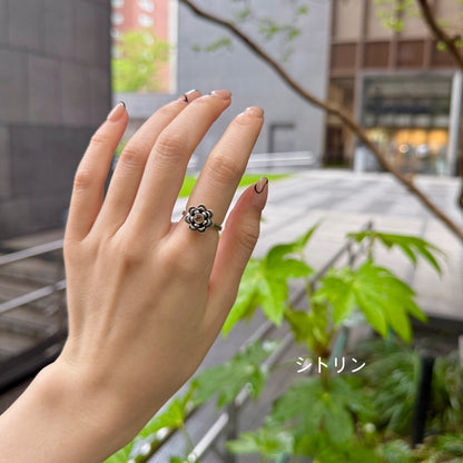 Flower design ring 10