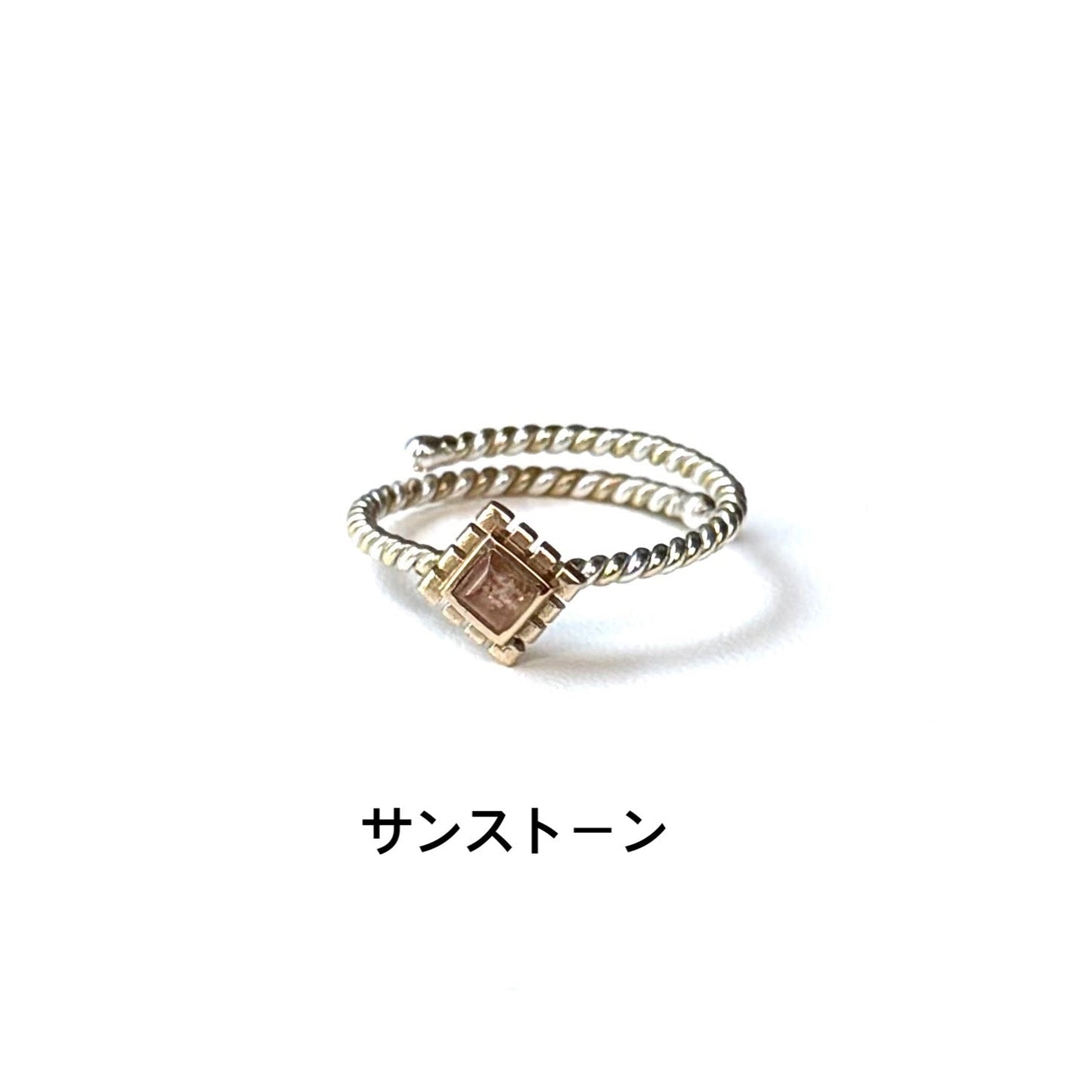 Silver925×Brass petit ring 5