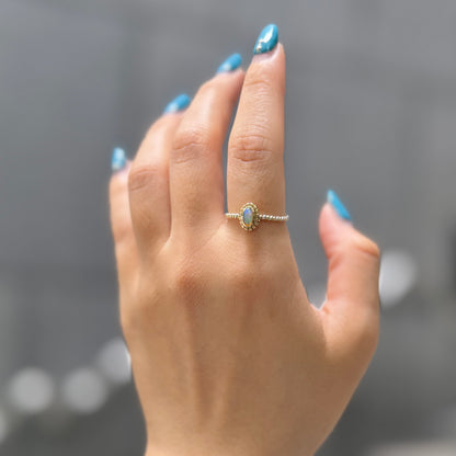 Silver925×Brass petit ring 3