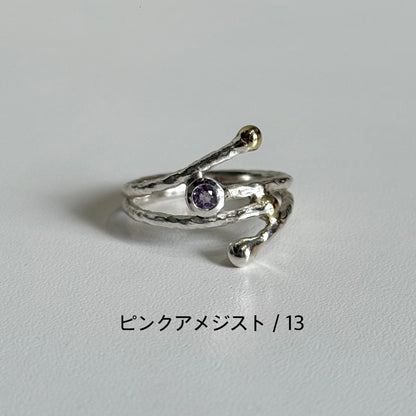 Silver925×Brass design ring 13