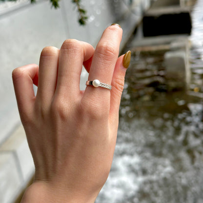 Pearl design ring 13