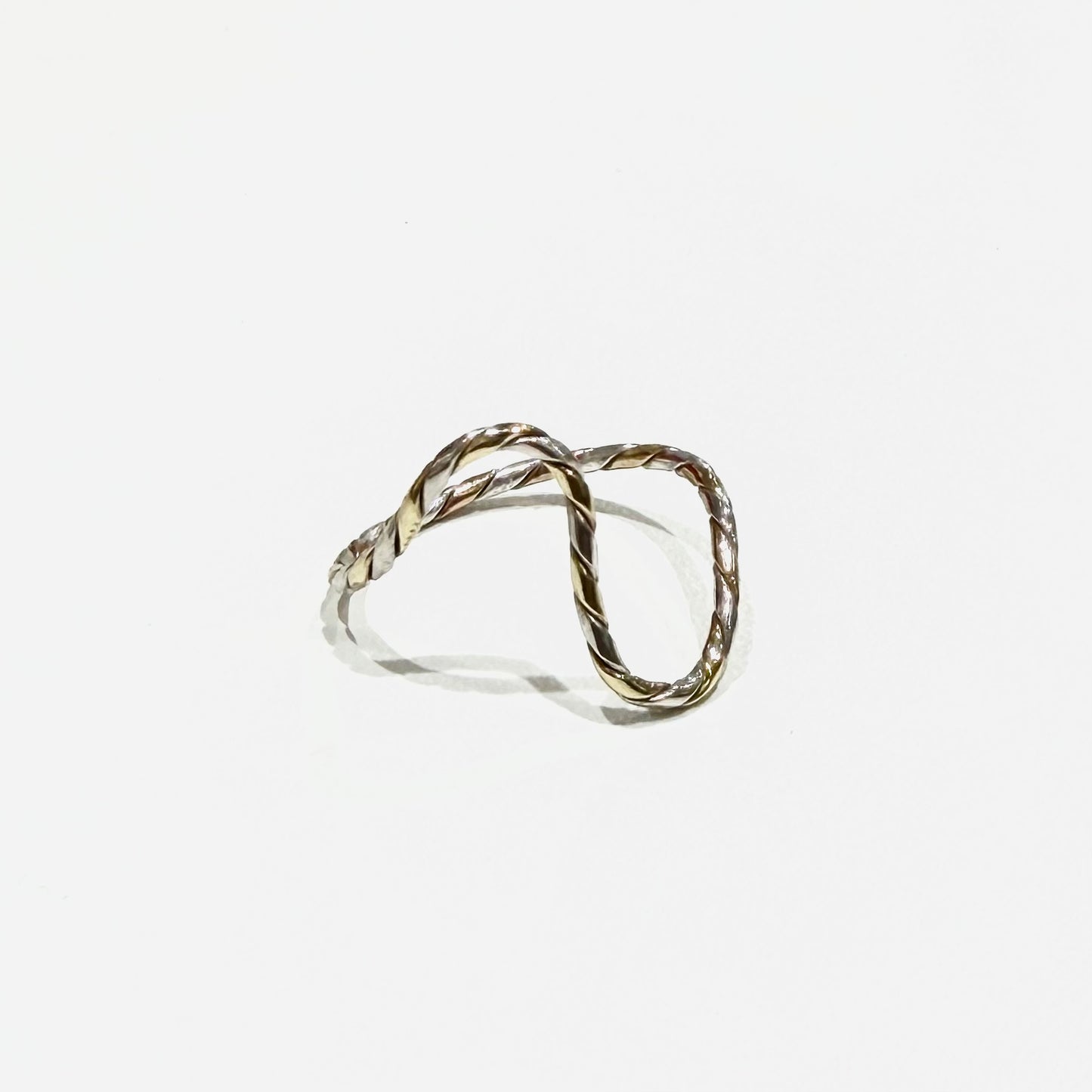 Silver925×Brass plain ring 9