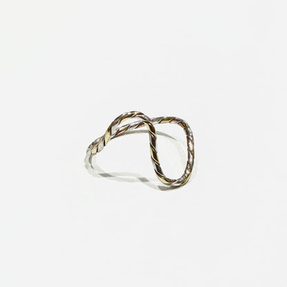 Silver925×Brass plain ring 9
