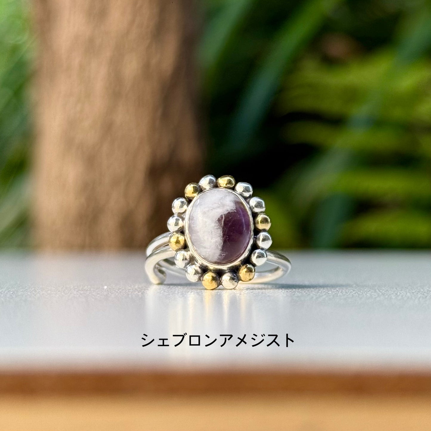 Silver925×Brass design ring 15