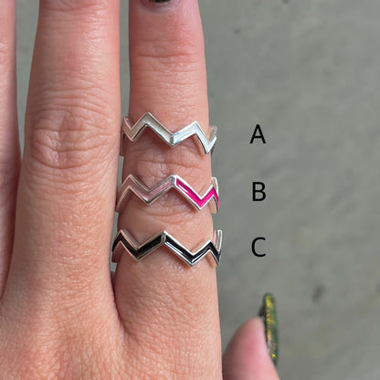 Enamel design ring