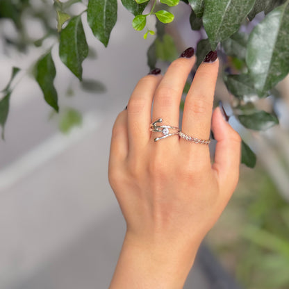 Silver925×brass design ring 20