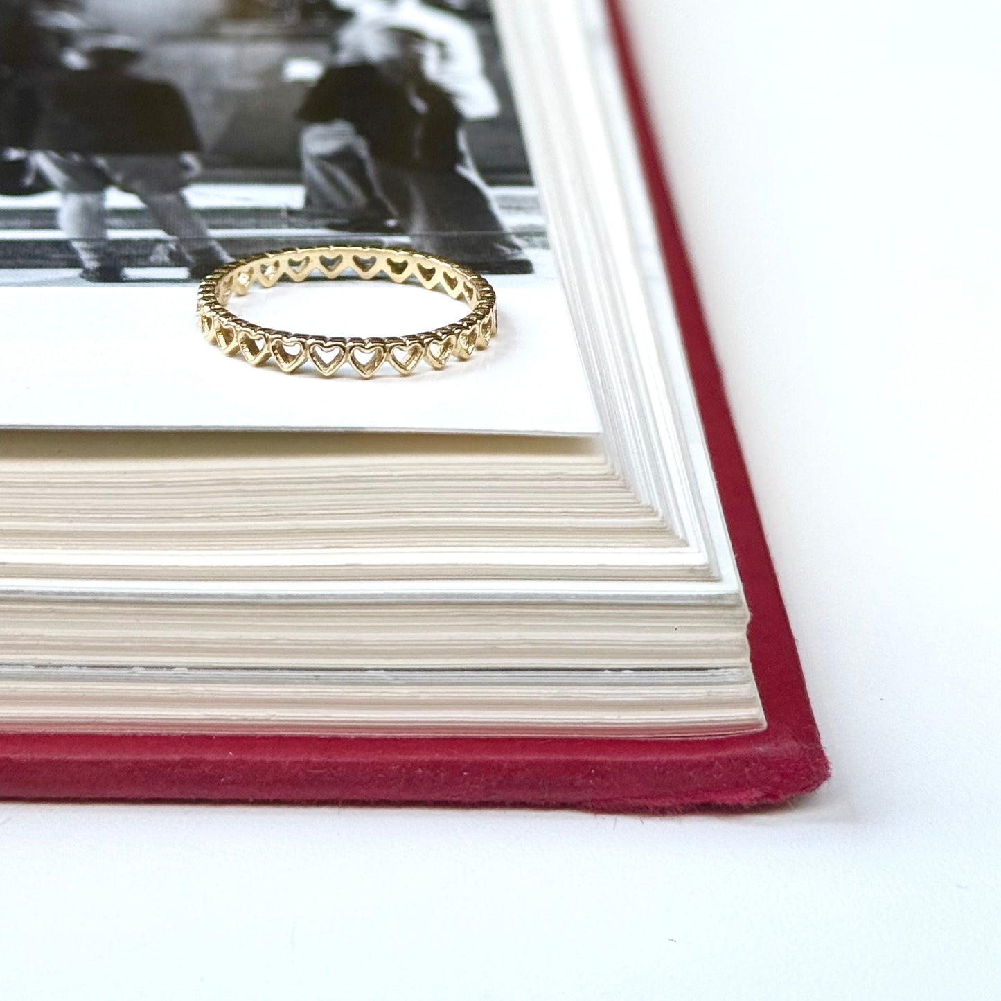 Brass Heart plain ring 12