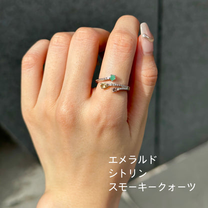 【poco】3stone ring