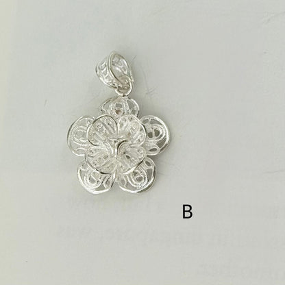 Filigree flower charm