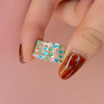 〈札幌限定〉Heart enamel ring