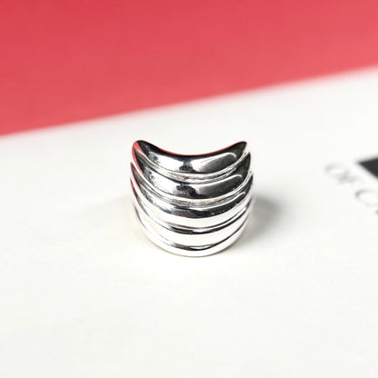 Silver925 plain ring 67