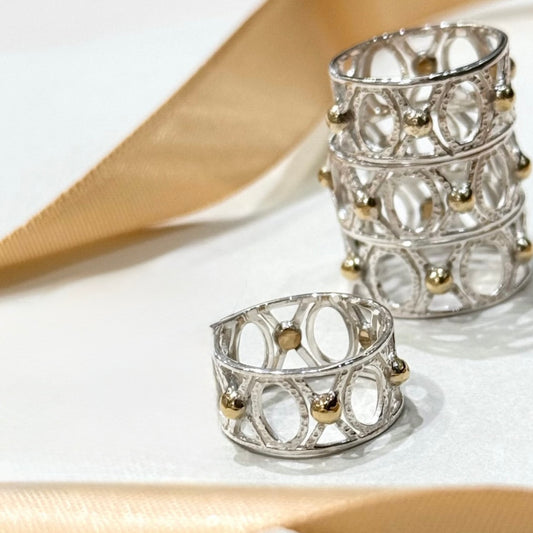 Silver925×Brass plain ring 16