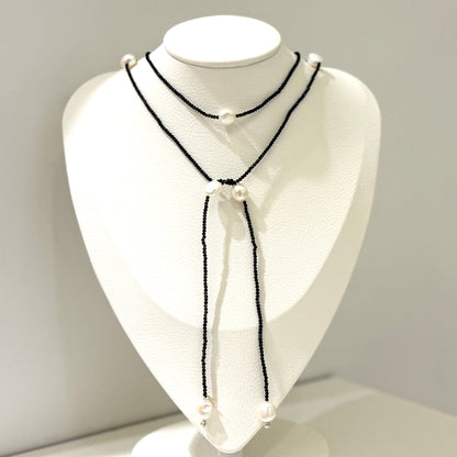 Pearl×Stone necklace 4