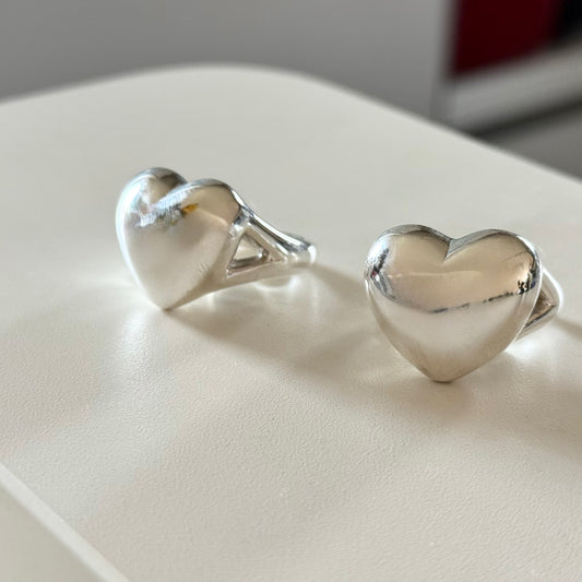 Heart plain ring 71