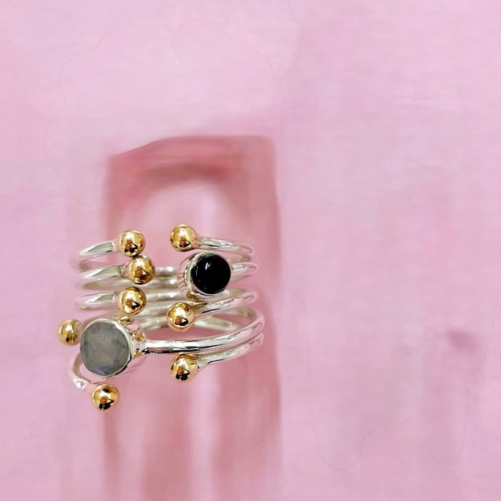 Silver925×Brass design ring 14