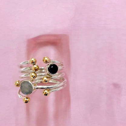 Silver925×Brass design ring 14