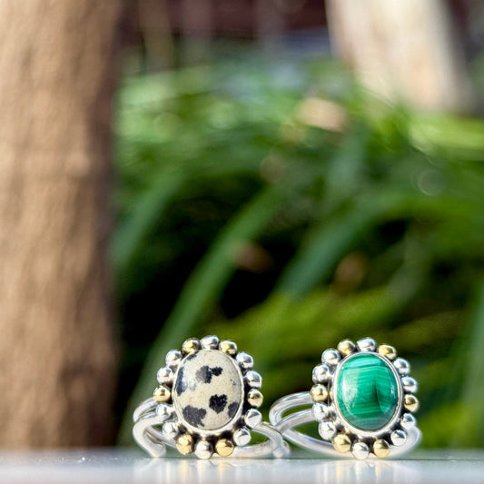 Silver925×Brass design ring 15