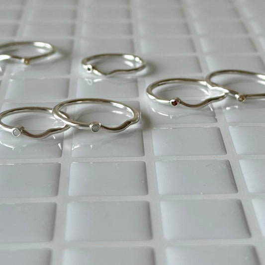 Silver925 wave ring 1