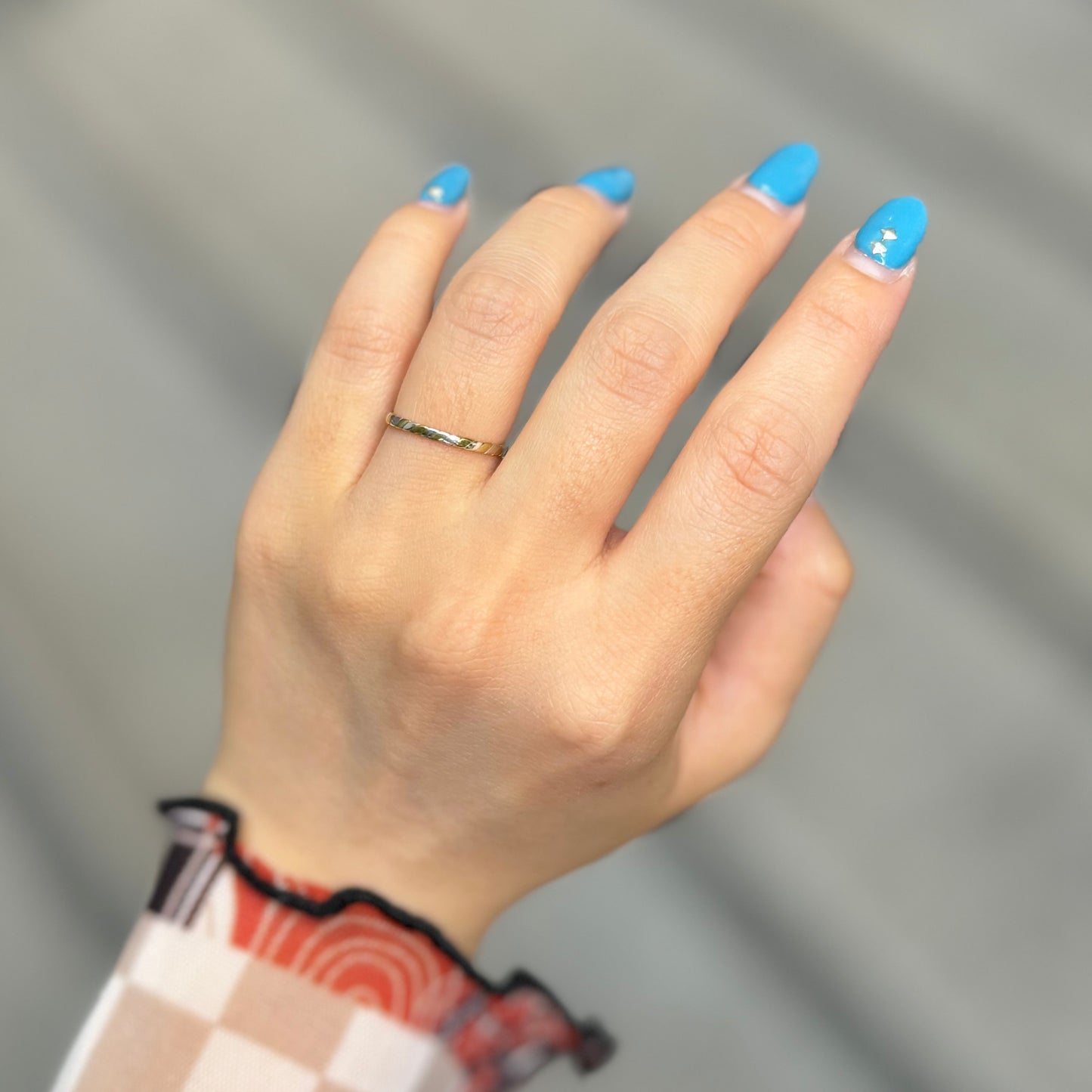 Silver925×Brass plain ring 1