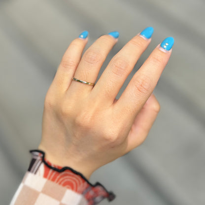 Silver925×Brass plain ring 1