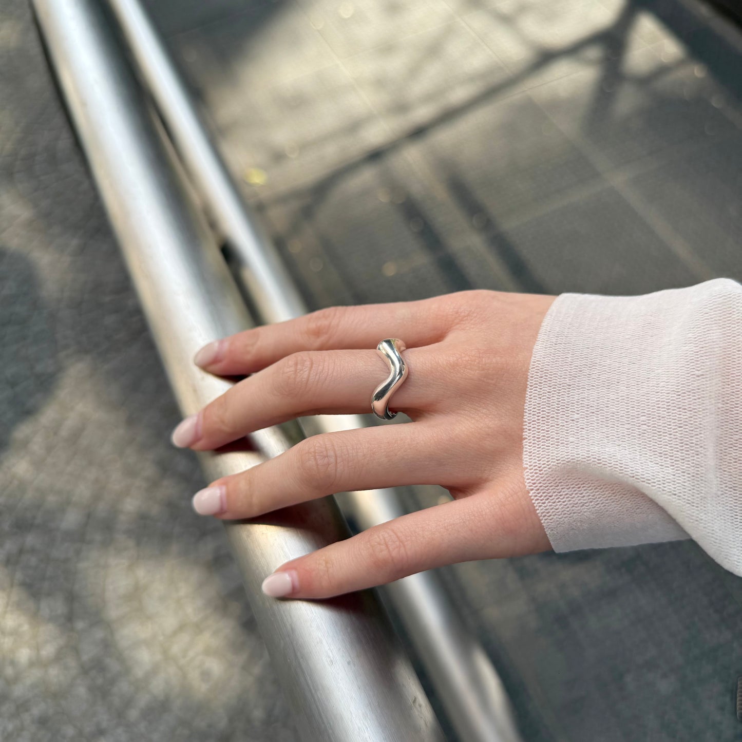 Silver925 plain ring 1