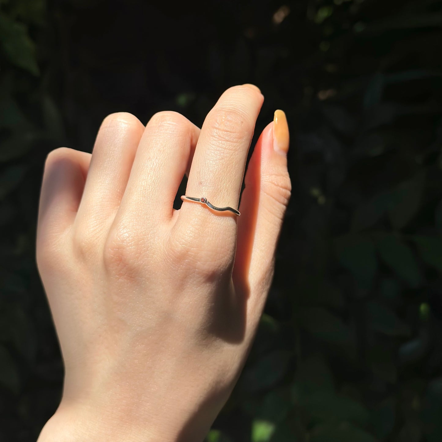 Silver925 wave ring 10