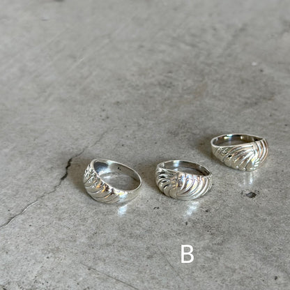 Silver925 plain ring 62