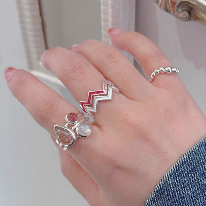 Enamel design ring