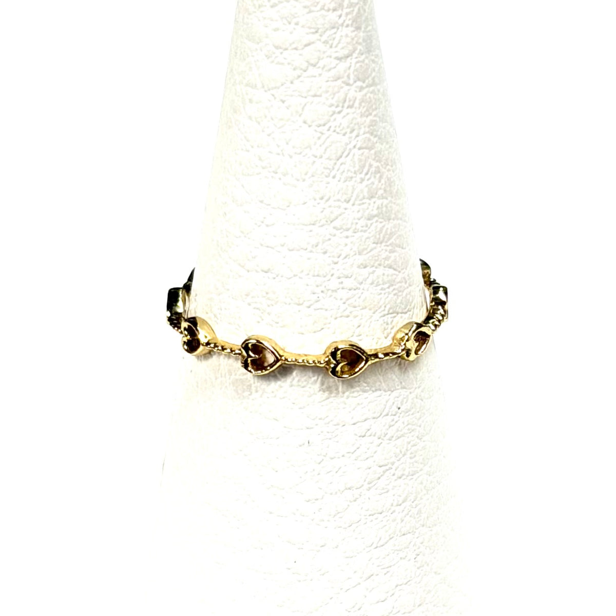 Brass Heart plain ring 15