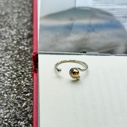 Silver925×Brass plain ring 4