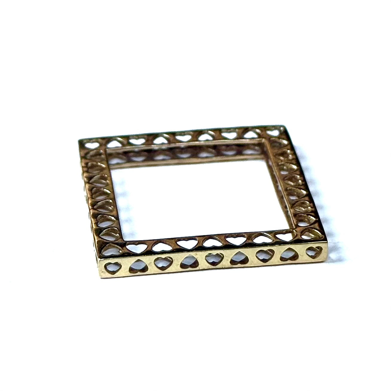 Brass Heart plain ring 14