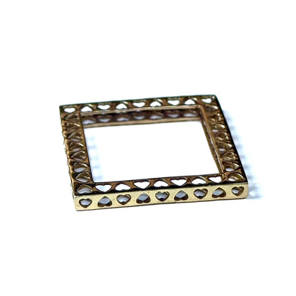 Brass Heart plain ring 14