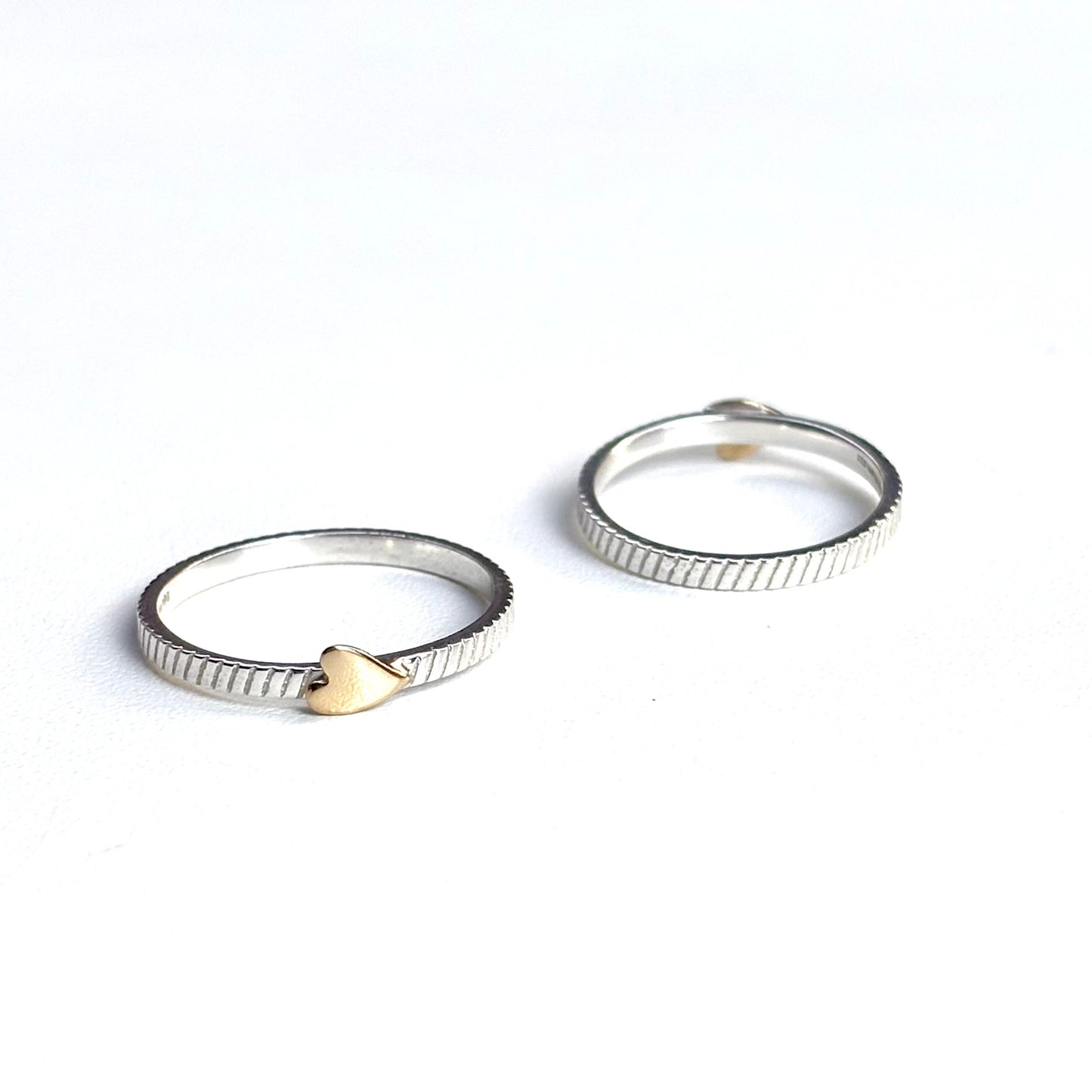 Heart plain ring 52