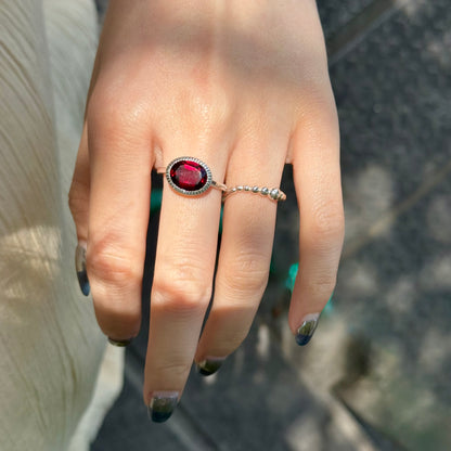 Silver925 1stone ring 8