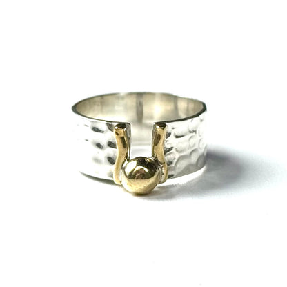 Silver925×brass plain ring 12