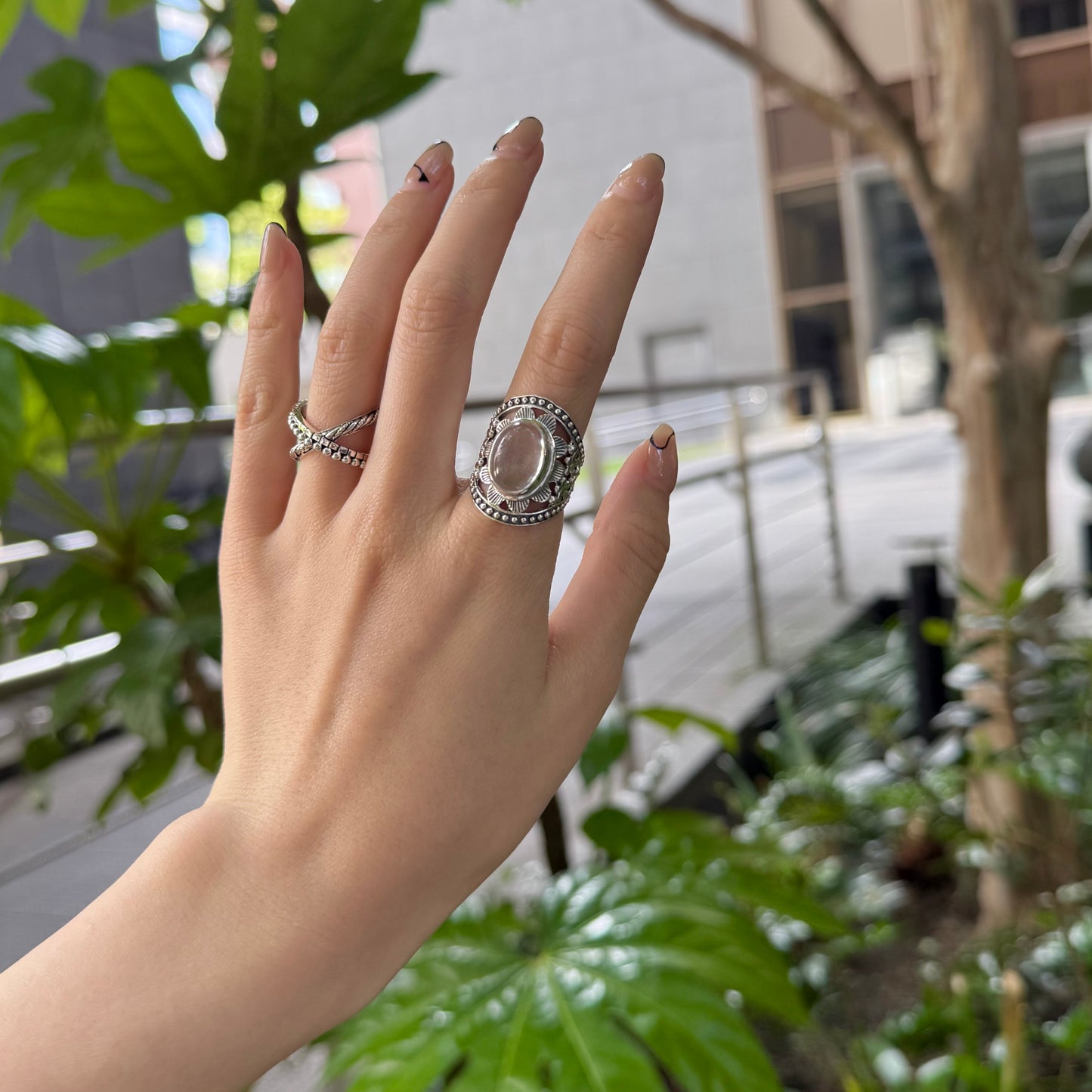 Flower design ring 12