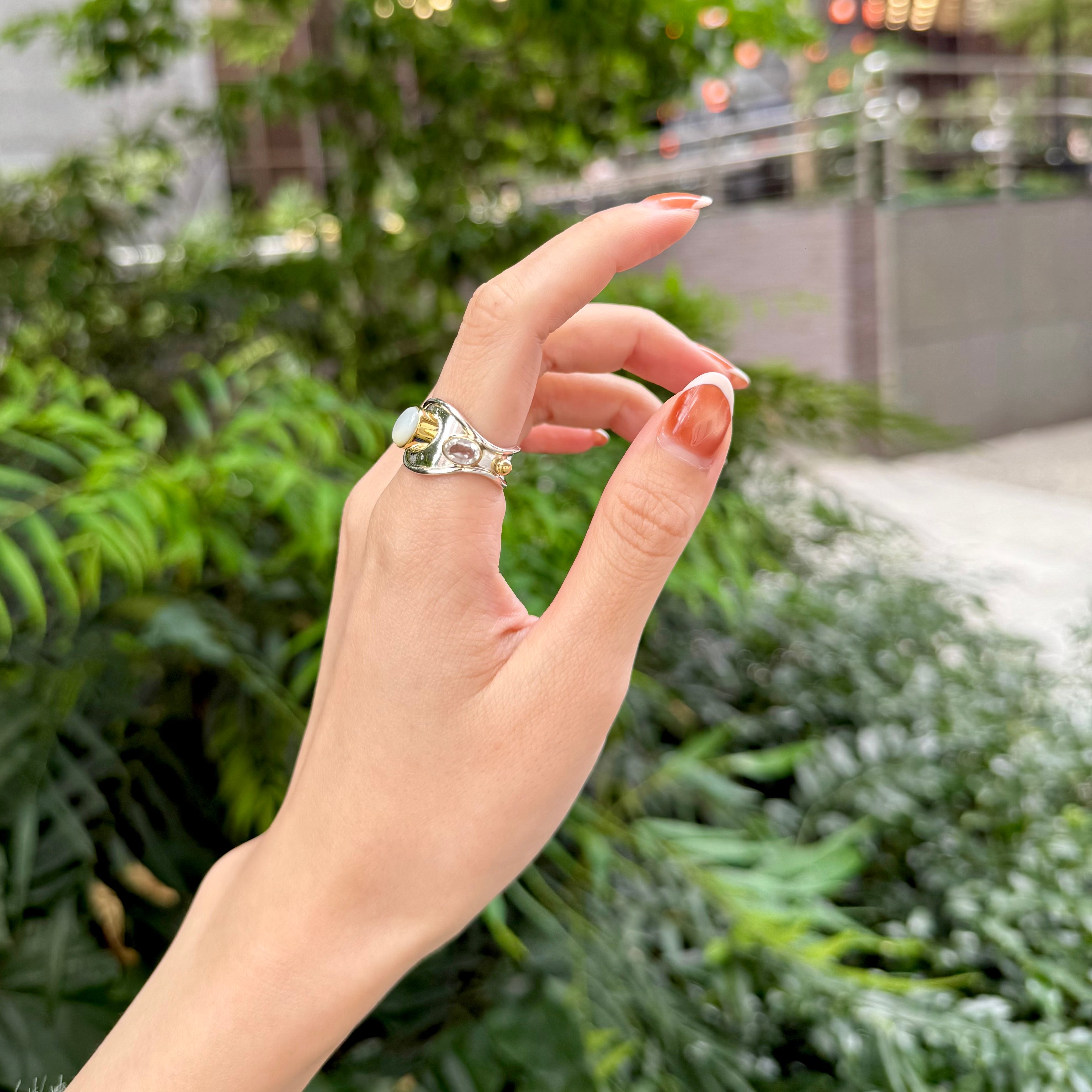 Silver925×Brass design ring 11 – Biju mam