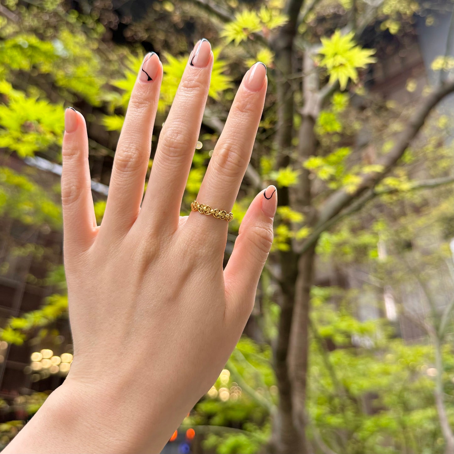 Brass plain ring 62