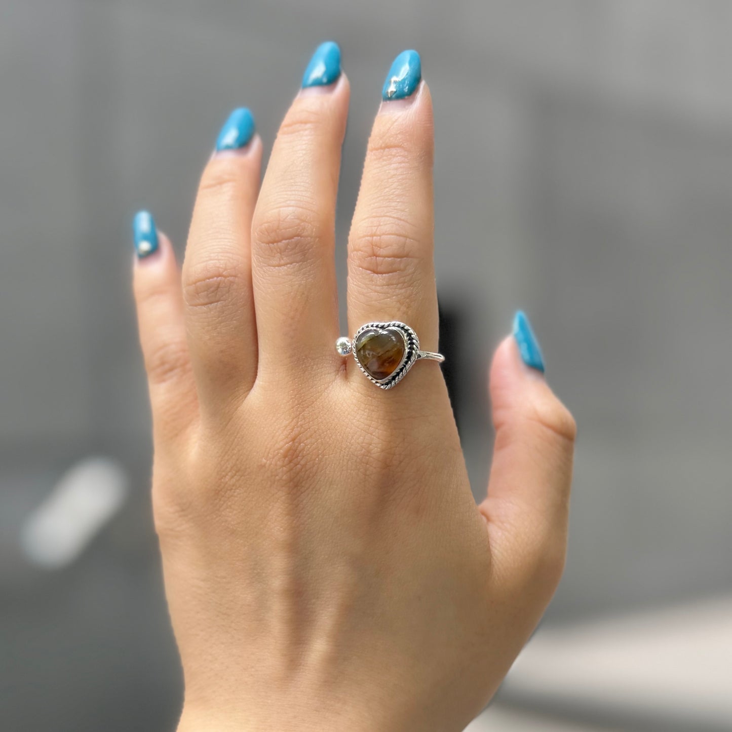 Heart design ring 7