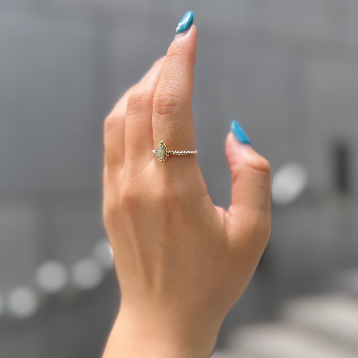 Silver925×Brass petit ring 4
