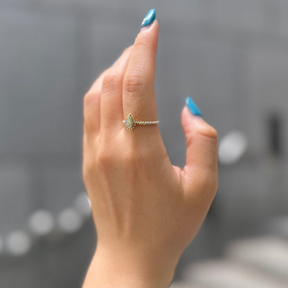 Silver925×Brass petit ring 4