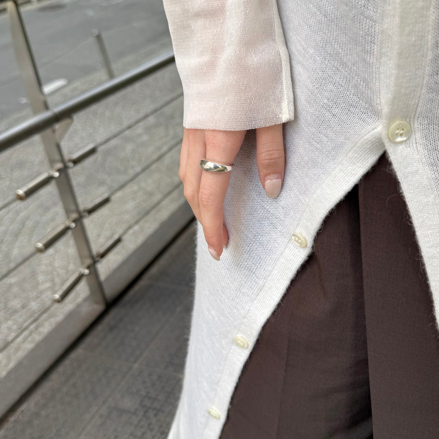 Silver925 plain ring