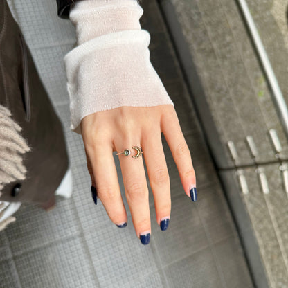Moon design ring 7