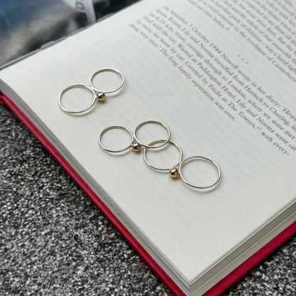 Silver925×Brass 2finger ring